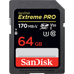 Sandisk Extreme PRO, SDXC 64GB 170MB/S (V30) / SDSDXXY-064G-GN4IN