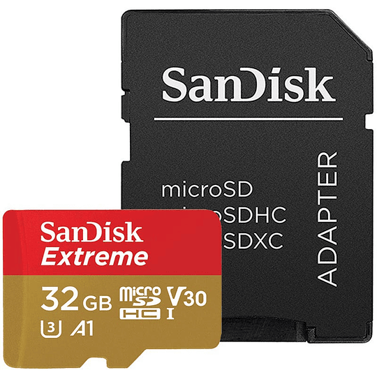 SanDisk Extreme 32GB microSDHC Class 10 UHS-1 Tarjeta de Memoria - Image 1