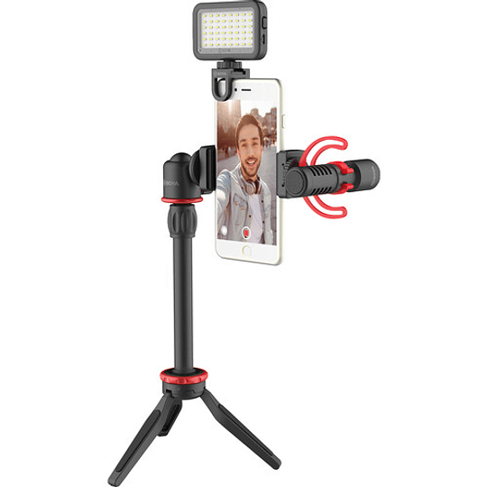 BOYA BY-VG350 Vlogger Kit Plus (PL30 LED /T1 Trípode /C12 Shoe Mount /MM1+ Mic Plus) - Image 6