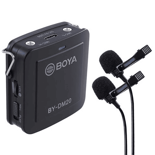 BOYA BY-DM20 Kit de 2 Micrófonos Lavalier para Smartphone - Image 1