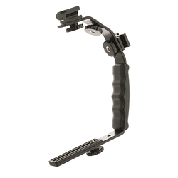 POWERWIN PW-K283 Bracket en L Video Grip con Doble Zapata