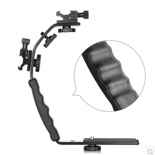 Powewin PW-K283 Bracket en L Video Grip con Doble Zapata - Image 5