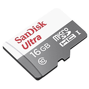SanDisk Ultra 16GB UHS-I microSDHC Tarjeta de Memoria Micro SD / SDSQUNS-016G-GN3MN