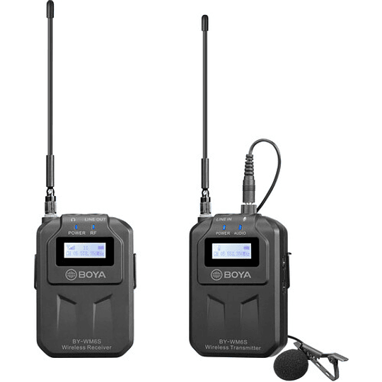 BOYA BY-WM6S Sistema de Micrófono Omni Lavalier Wireless para Cámaras (556 to 576 MHz) - Image 3