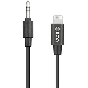 Boya BY-K1 Cable Adaptador TRS Macho a Lightning de 3,5 mm (7,9