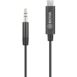 BOYA BY-K2 Cable Adaptador TRS Macho a USB Tipo C de 3,5mm (7,9