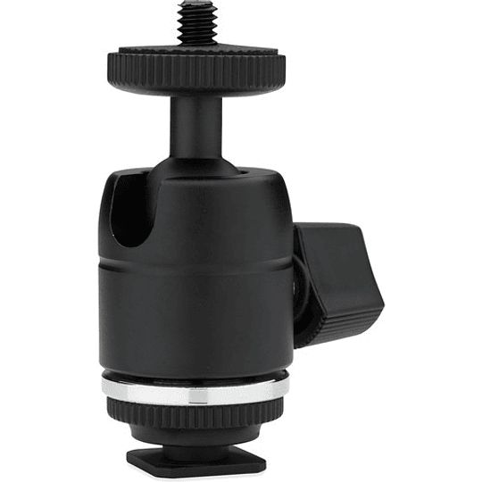 Kupo KS-CB03 Mini Ball Head Cabezal con Adaptador a Hot Shoe - Image 1