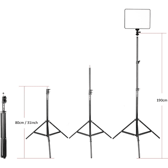 Viltrox VL-200 BI-3 Kit de 3 Panel Led 30W/2450Lux Regulable 3300K-5600K LED CRI 95+ - Image 3