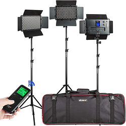 Viltrox VL-192 Bi-3 Kit de 3 Panel Led 45W/4700 lm Regulable 3300K-5600K LED CRI 95+