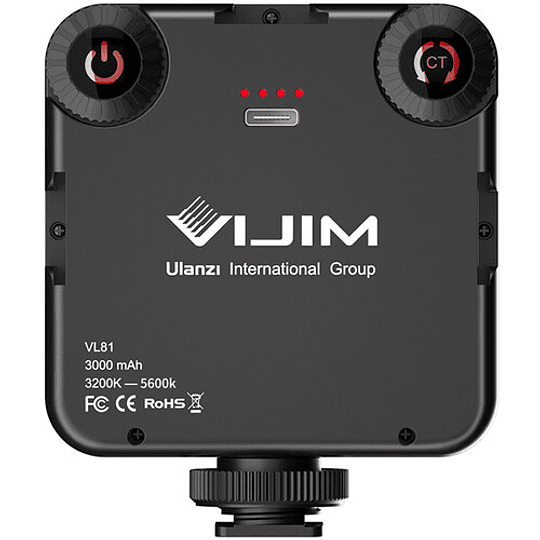 VIJIM VL81 Luz LED de Video Recargable Tº de Color 3200 a 5500K - Image 3