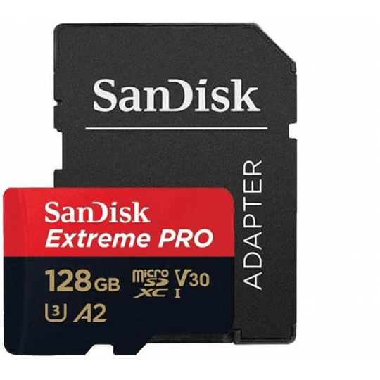Sandisk Extreme Pro de 128GB A2 MicroSD / SDSQXCY-128G-GN6MA - Image 1