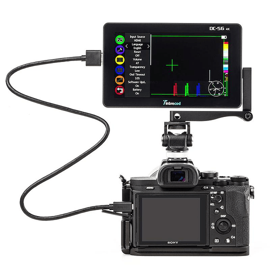 Timbrecod DC-56 Monitor de 5,5'' Pantalla Táctil 1920x1080 IPS 4K HDMI AV Entrada de CC Monitor de Campo de Vídeo - Image 8
