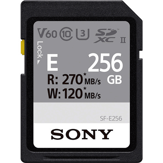 Sony 256GB SF-E Series UHS-II SDXC Tarjeta de Memoria - Image 1