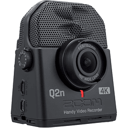 Zoom Q2n-4K Grabadora de Audio Profesional con Cámara de Video 4K