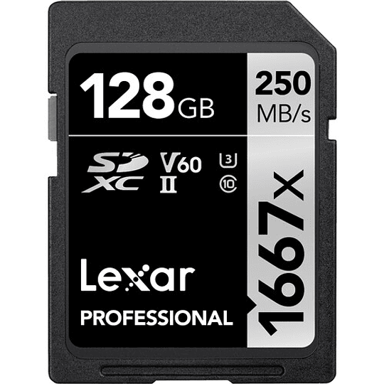 Lexar 128GB Professional 1667x UHS-II U3 SDXC V60 250MB/S Tarjeta de Memoria 4K - Image 2