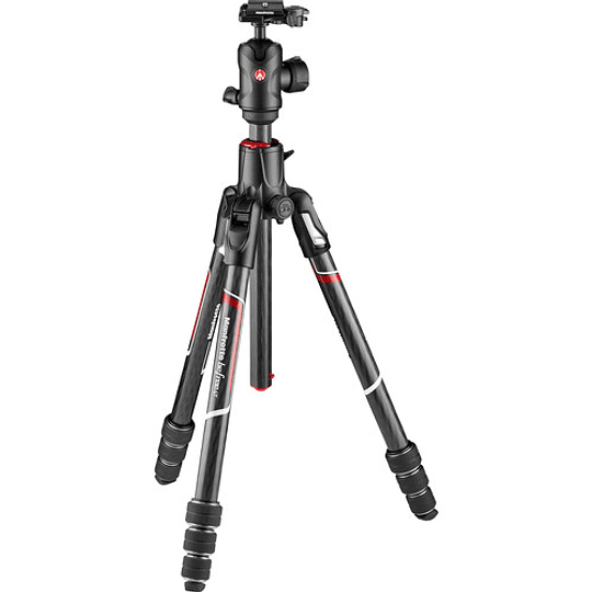 Manfrotto Befree GT XPRO Fibra de Carbono Trípode de Viaje con Cabezal 496 Ball Head / MKBFRC4GTXP-BH Cenital - Image 2