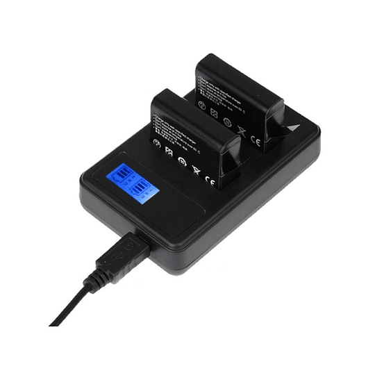 Iluminus Cargador USB Doble para LP-E10 - Image 2