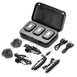 Saramonic Blink 500 Pro B2 Kit de Micrófonos Omni Lavalier Inalámbricos para 2 Personas (2.4 GHz, Black)
