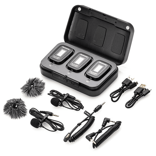 Saramonic Blink 500 Pro B2 Kit de Micrófonos Omni Lavalier Inalámbricos para 2 Personas (2.4 GHz, Black) - Image 1