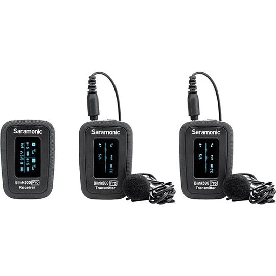 Saramonic Blink 500 Pro B2 Kit de Micrófonos Omni Lavalier Inalámbricos para 2 Personas (2.4 GHz, Black) - Image 2