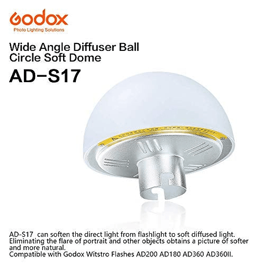 Godox AD-S17 Domo Difusor Gran Angular Para Witstro - Image 3