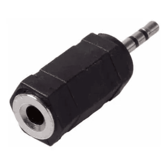 Adaptador de Audio Estéreo Plug de 2,5mm Macho a 3,5mm Hembra - Image 1