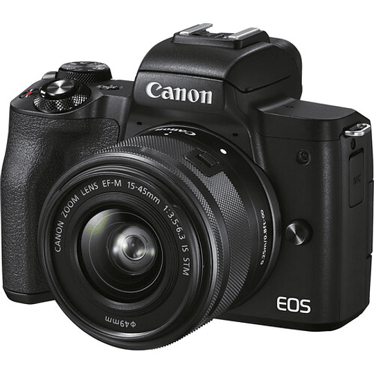 Canon EOS M50 Mark II Mirrorless Kit Cámara con Lente 15-45mm (Black) - Image 1