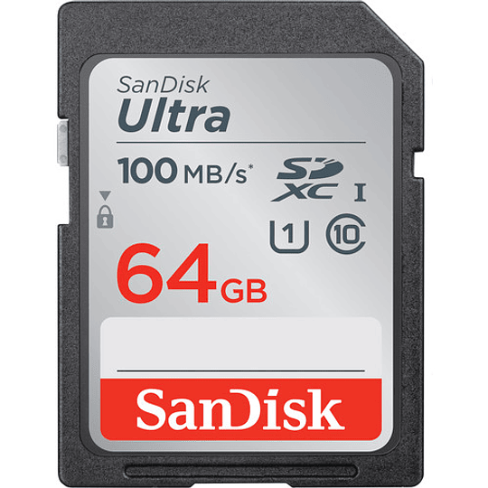 SanDisk 64GB Ultra SDXC UHS-I (Class 10) / SDSDUNR-064G-GN3IN - Image 1