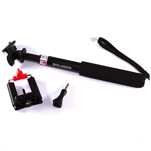 SOLIGOR BRAZO EXTENSOR SELFIE CON SOPORTE TELEFONO Y DISPARADOR