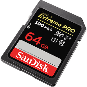 Sandisk Extreme PRO SDXC 64GB 300MB/s (V90) / SDSDXDK-064G-GN4IN