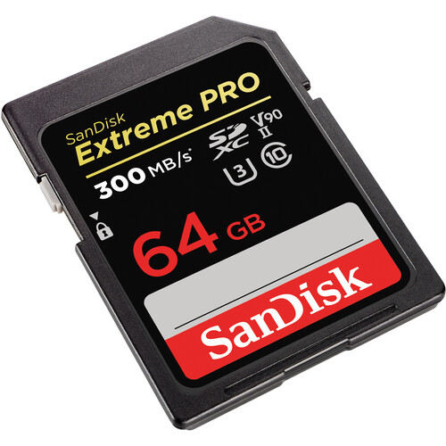 Sandisk Extreme PRO SDXC 64GB 300MB/s (V90) / SDSDXDK-064
