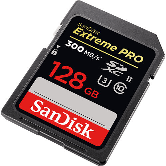 SANDISK EXTREME PRO SDSDXDK-128G-GN4IN 128 GB SDXC UHS-II 300 MB/S VELOCIDAD - Image 1