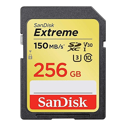 SANDISK EXTREME SDSDXV5-256G-GNCIN 256 GB SDXC UHS-I 150 MB/S VELOCIDAD