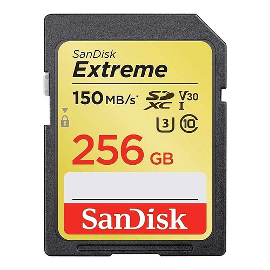 SANDISK EXTREME SDSDXV5-256G-GNCIN 256 GB SDXC UHS-I 150 MB/S VELOCIDAD - Image 1