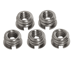 Kupo KS-053 Kit de 5 Adaptadores de hilo de 3/8 Macho A 1/4 hembra