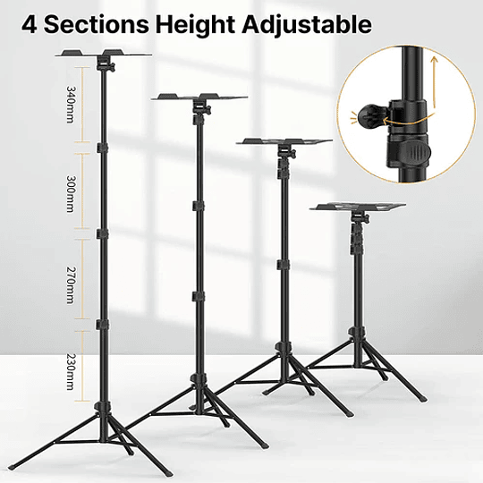 VIJIM LT01 SOPORTE PARA PROYECTORES , COMPUTADORES O PARTITURAS CON TRIPODE - Image 4