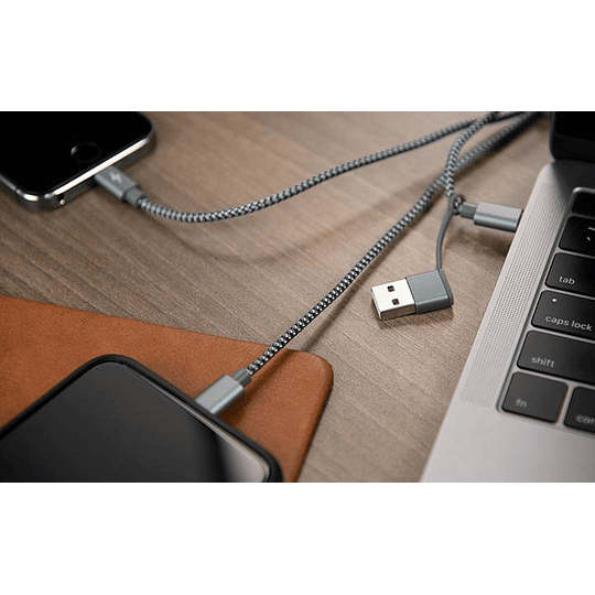 XTECH XTC560 CABLE 5 EN 1 MICROUSB USB A USBC LIGHTNING 1.2MTS - Image 2