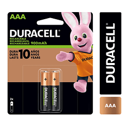Duracell 1018021 Pilas Recargables 2 unidades AAA 900MAH