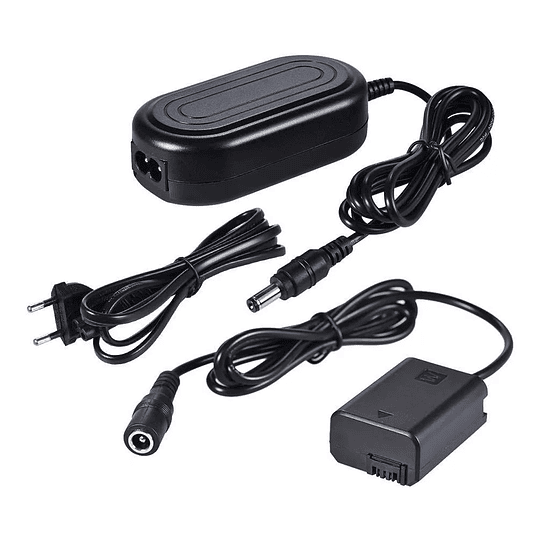 Iluminus AC+F550 Adaptador de corriente para baterías NP.