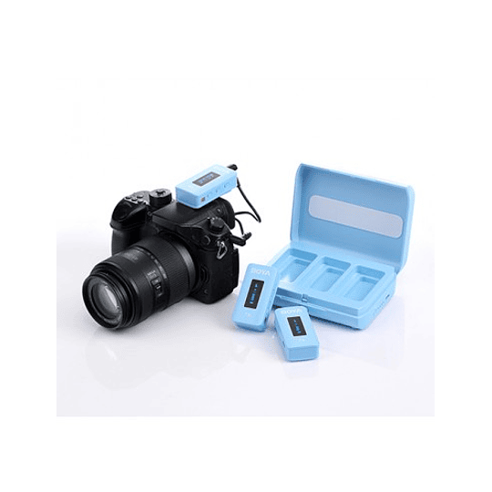 Boya BY-XM6-K2B Micrófono Inalámbrico Doble Compacto De 2.4GHz COLOR BLUE - Image 2