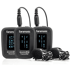 Saramonic BLINK500PROXB2 Sistema de micrófonos inalámbrico profesional doble.