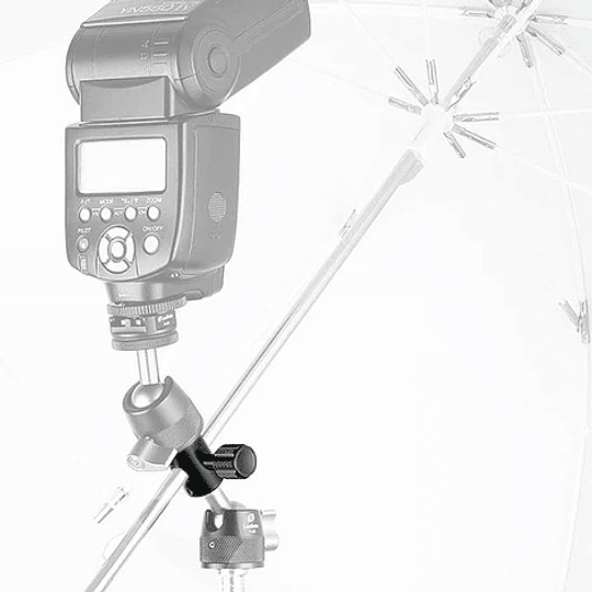 Leofoto CF-10 adaptador para flash y paraguas. - Image 2