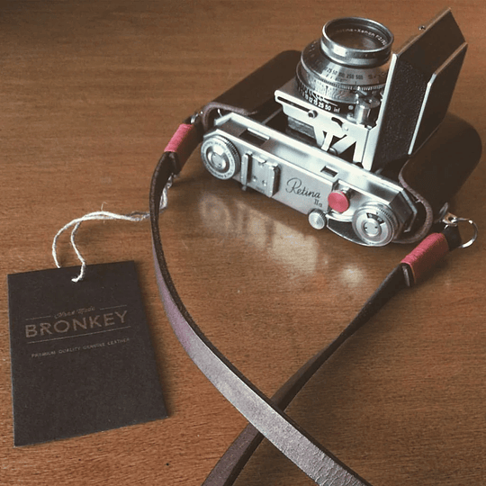 Bronkey BKY-TOK-102-L-95 Correa Tokyo de cuero café 95 cm. para cámaras. - Image 3