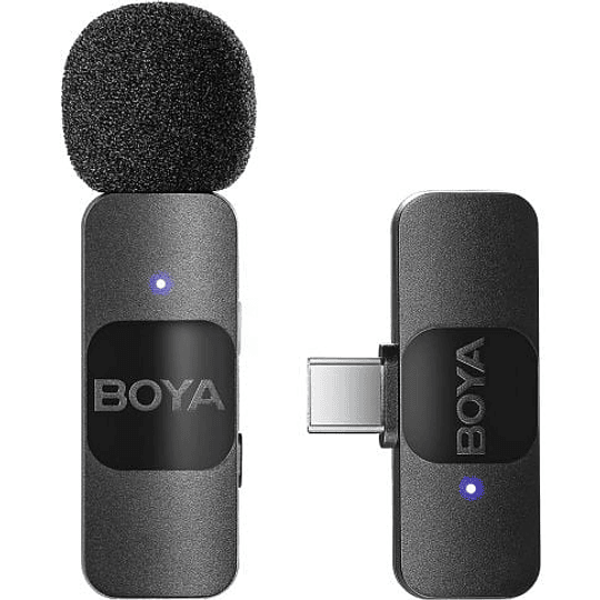Boya BY-V10 Micrófono Inalámbrico ultra compacto 2.4 GHZ conector USB-C. - Image 1