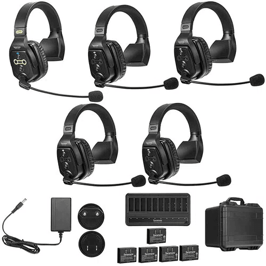 Saramonic WITALK WT5S Sistema intercomunicador FULL-DUPLEX para 5 usuarios , audífonos simple. - Image 1