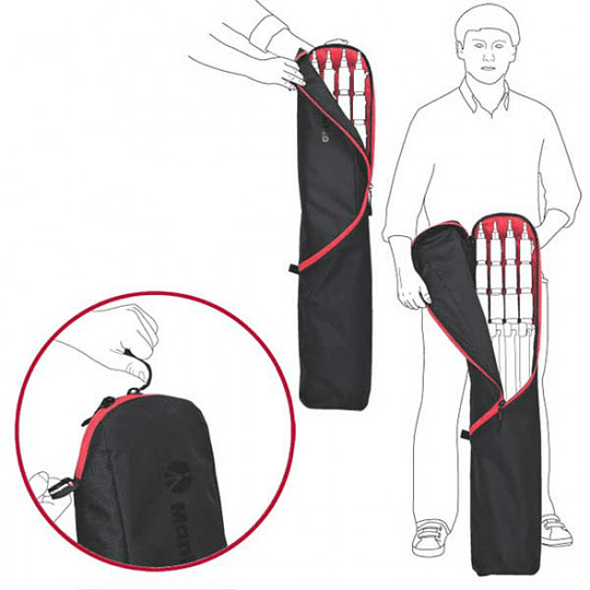 Manfrotto MB LBAG90 BAG Bolso para 3 LIGHT STANDS SMALL 90cm. - Image 2
