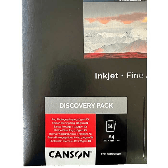 Canson C33626H00 Discovery pack fine art photo 14 hojas. - Image 2
