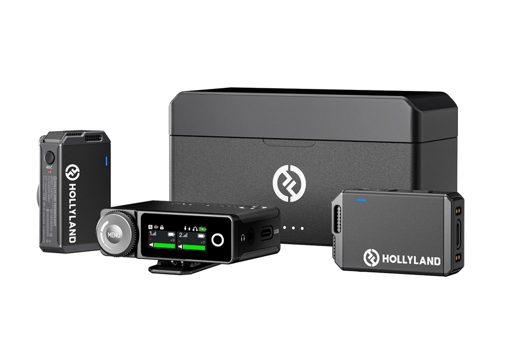 HOLLYLAND LARK MAX Sistema de 2 microfonos Omni 2.4 digital