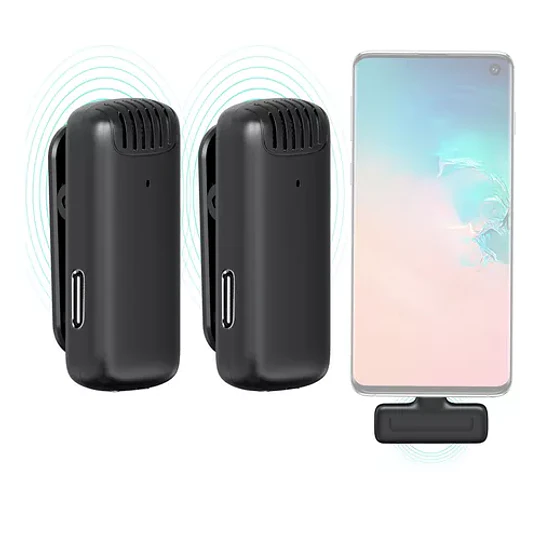 Ulanzi J12 USB-C Micrófono Doble Inalámbrico hasta 20 metros - Image 3