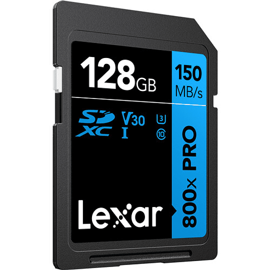 Lexar 128GB de Alto Rendimiento 800xPro SDXC-UHS-I V30 150 MB/s. (Serie BLUE) - Image 2